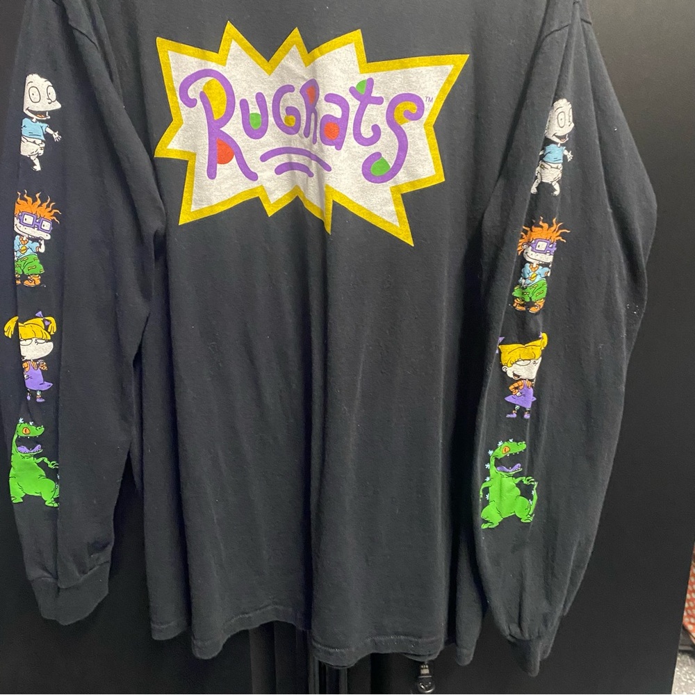 Nickelodeon Black Rugrats Short Sleeve Tee